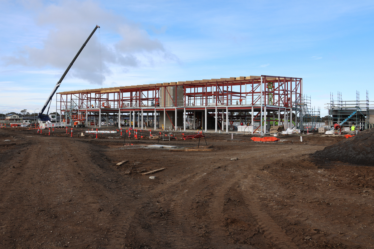 Merrifield South Primary School (interim name) - new school, Site progress - July 2023