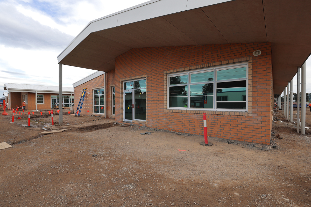 Officer Brunt Road Primary School (interim name) - new school, Site progress - July 2023