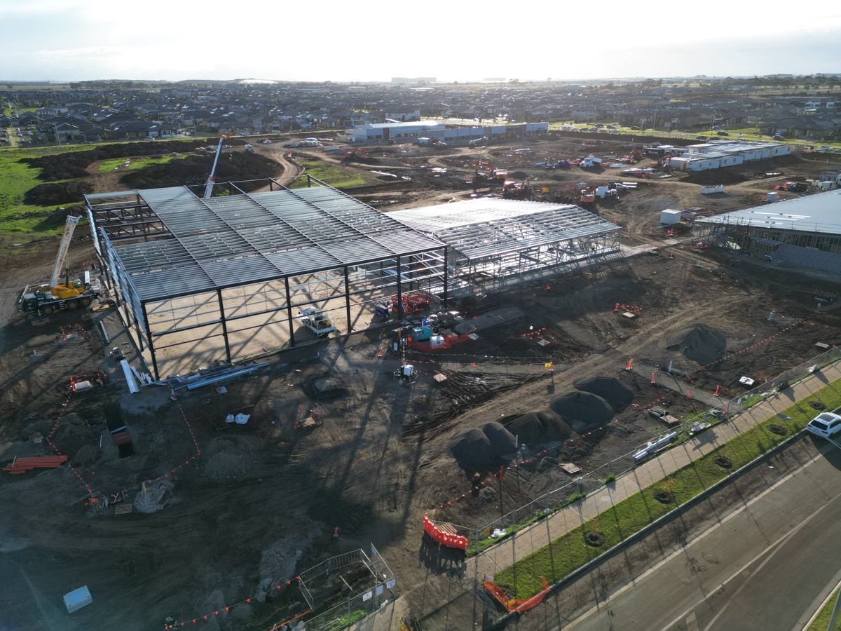 Truganina North Secondary School (interim name) - senior campus - new school, Site progress - July 2023