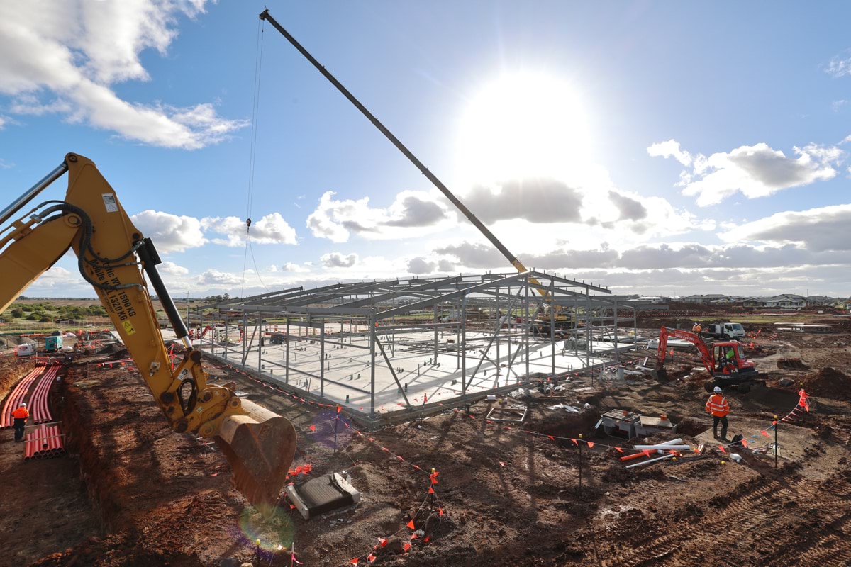 Bemin Secondary College - senior campus - new school, Site progress - July 2023