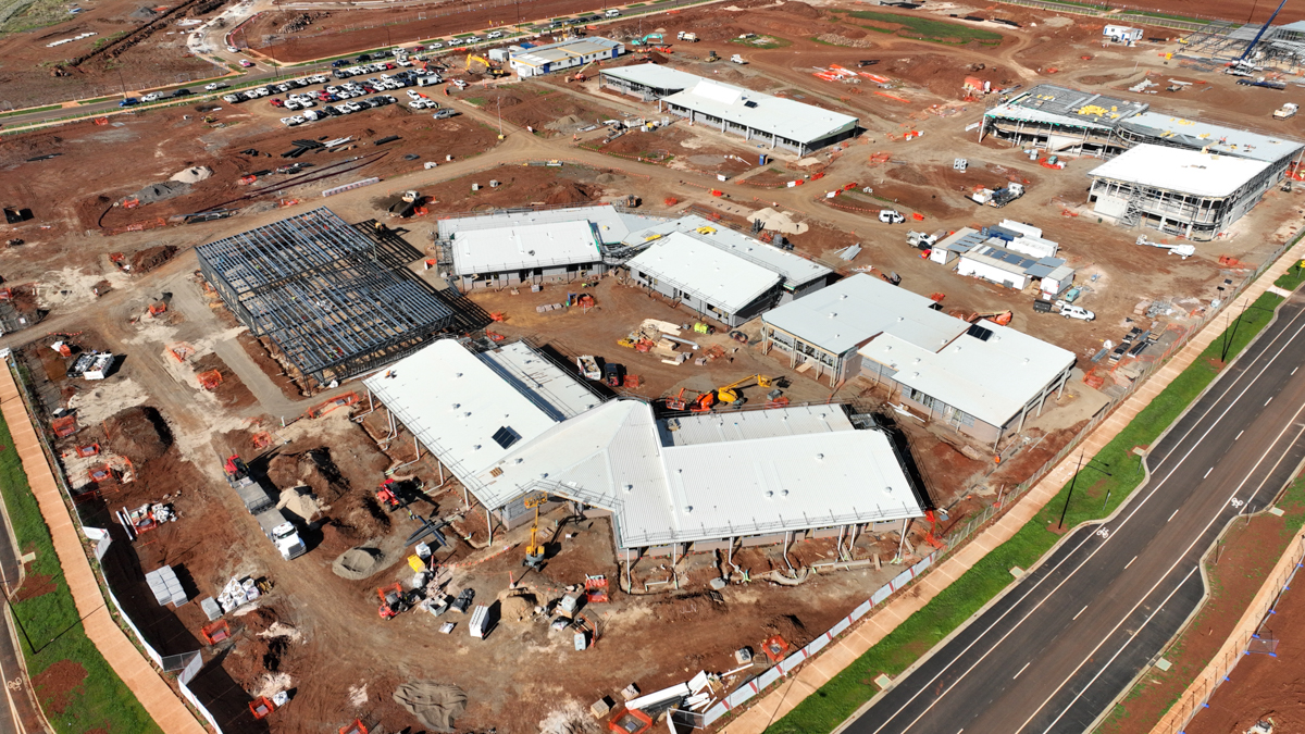 Dharra School - new school, Site progress - July 2023