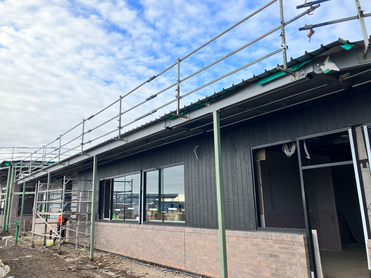 Brinbeal Secondary College - new school, Site progress - August 2023, learning neighbourhood (classrooms)