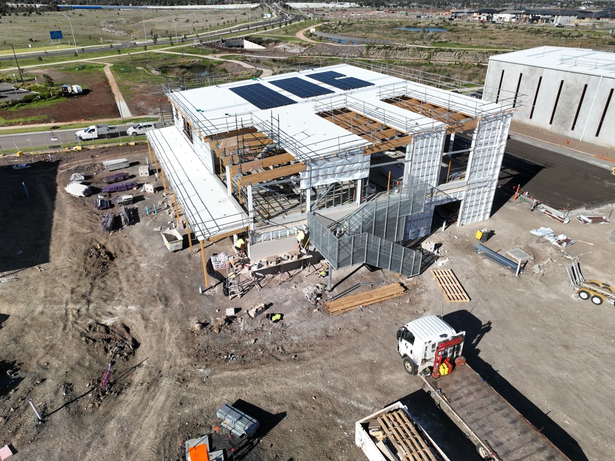 Laa Yulta Primary School Kindergarten - kindergarten on a school site, Site progress - August 2023