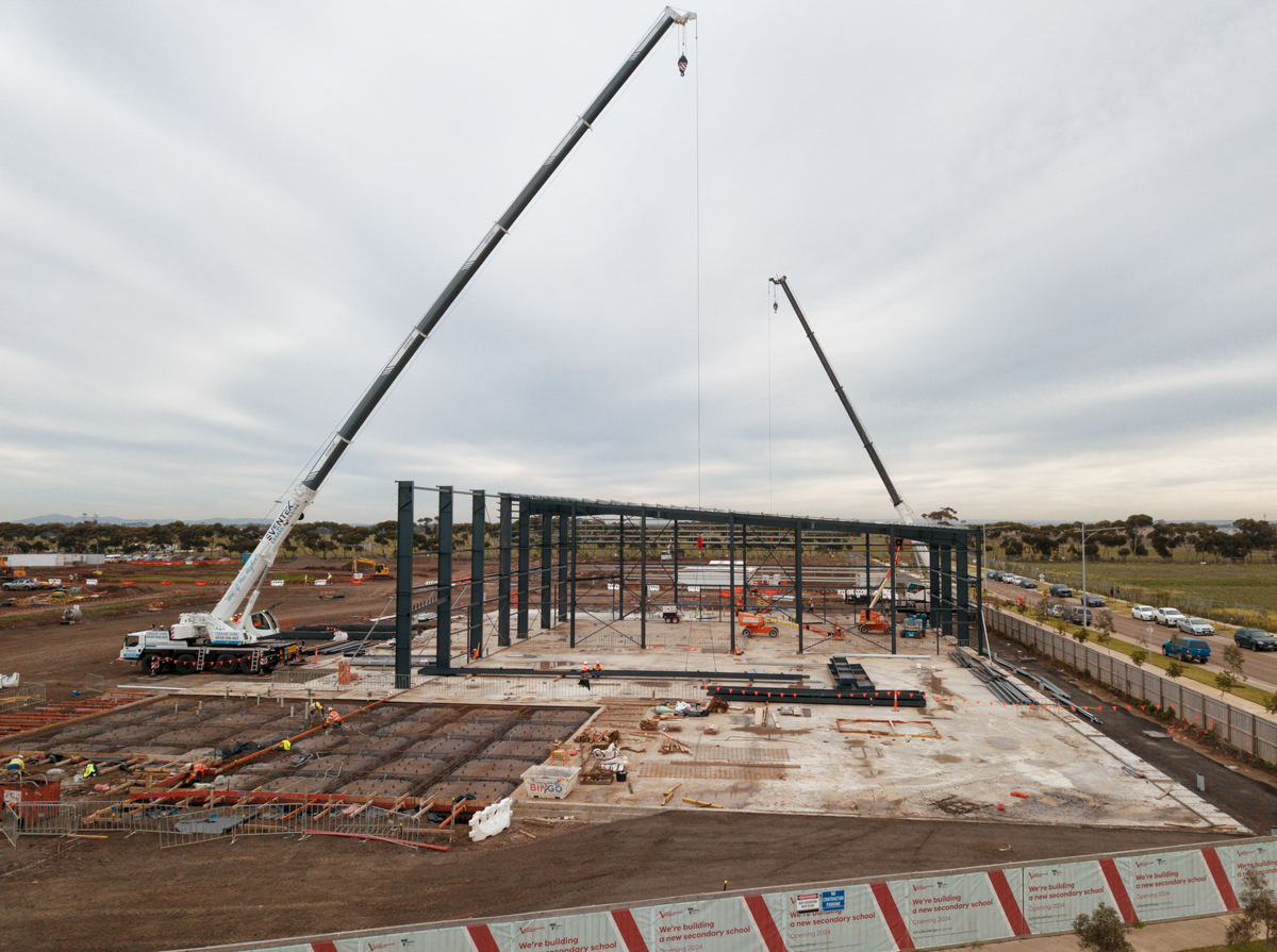 Brinbeal Secondary College - new school, Site progress - July 2023