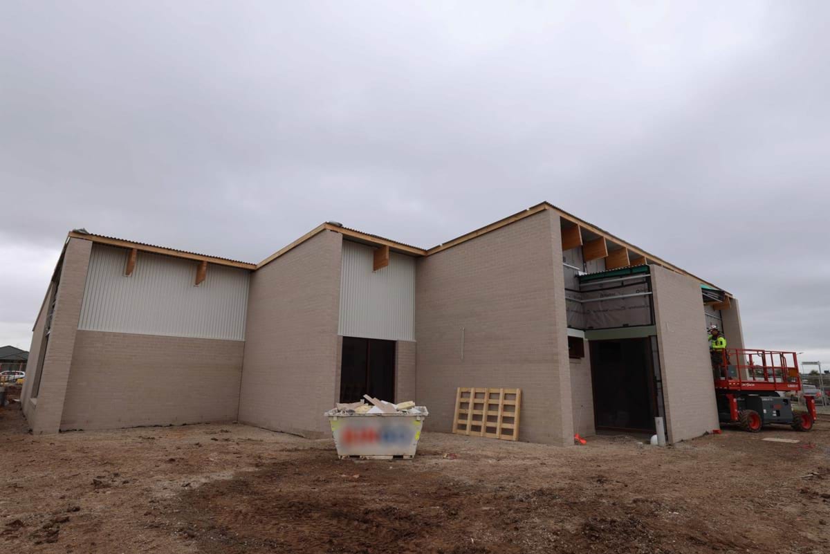 Wimba Primary School Kindergarten - kindergarten on a school site, Site progress - July 2023