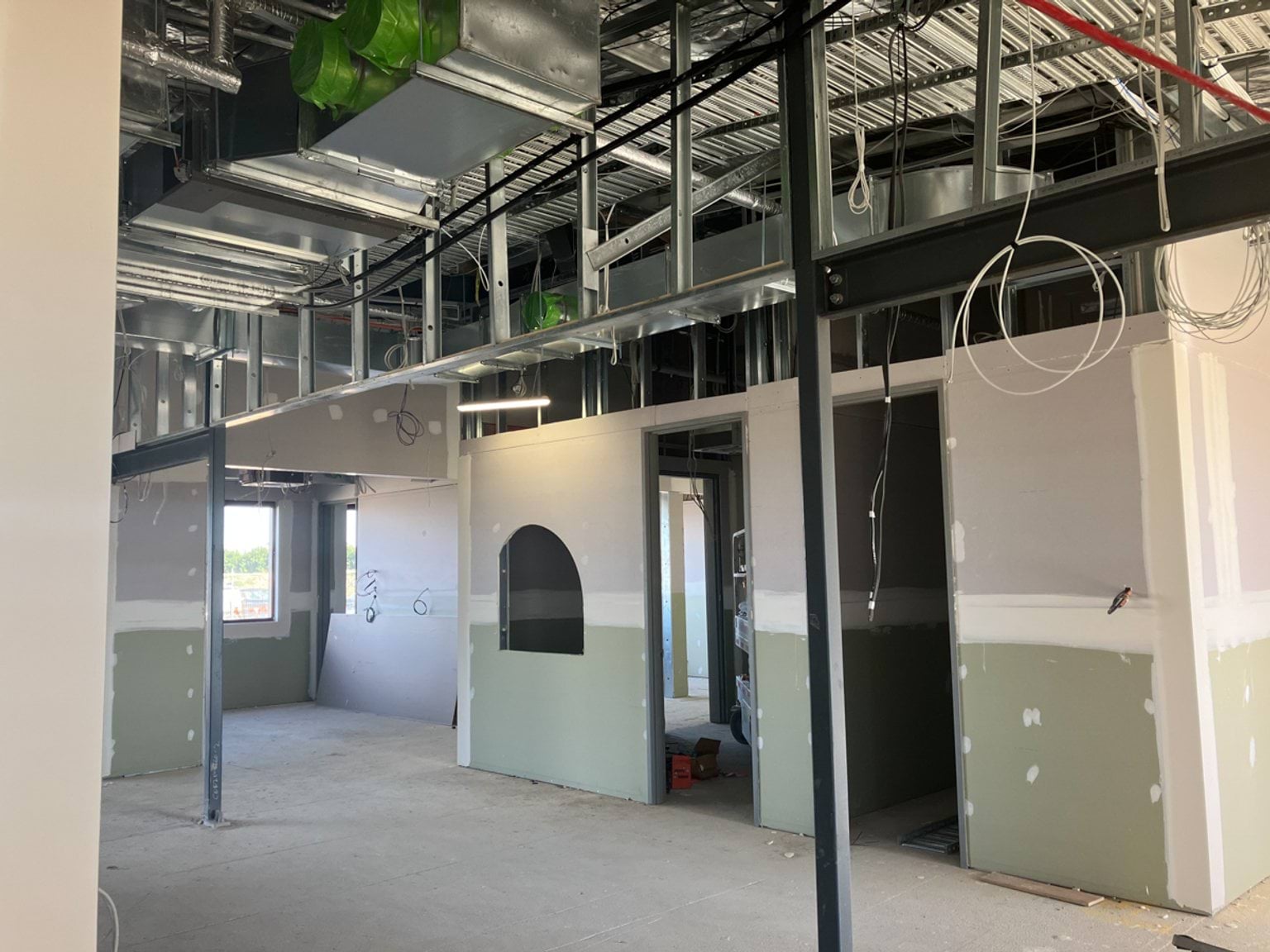 Topirum Primary School - new school, Site progress - August 2023, administration and library