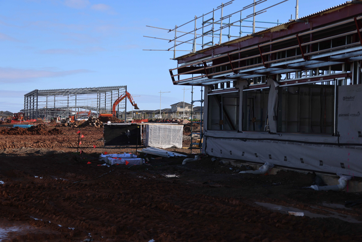 Warreen Primary School Kindergarten - kindergarten on a school site, Site progress - July 2023