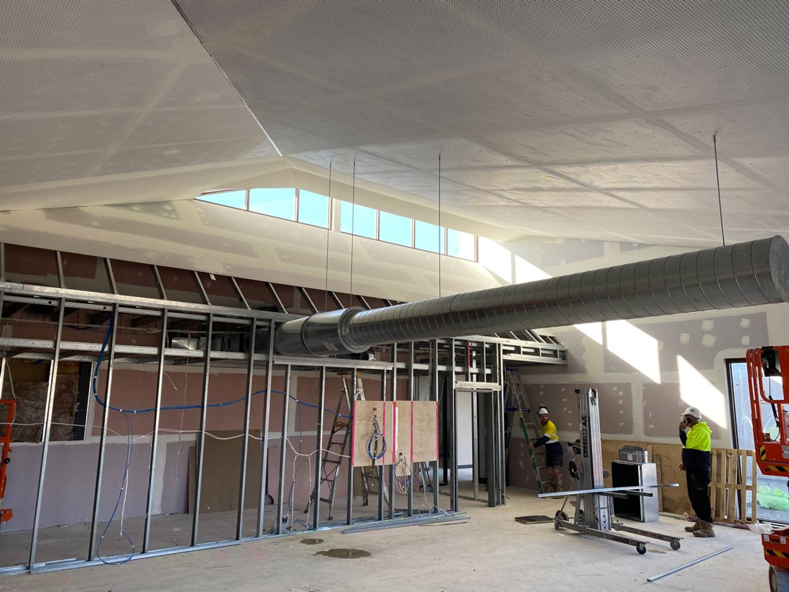 Wimba Primary School - new school, Site progress - August 2023, administration and library