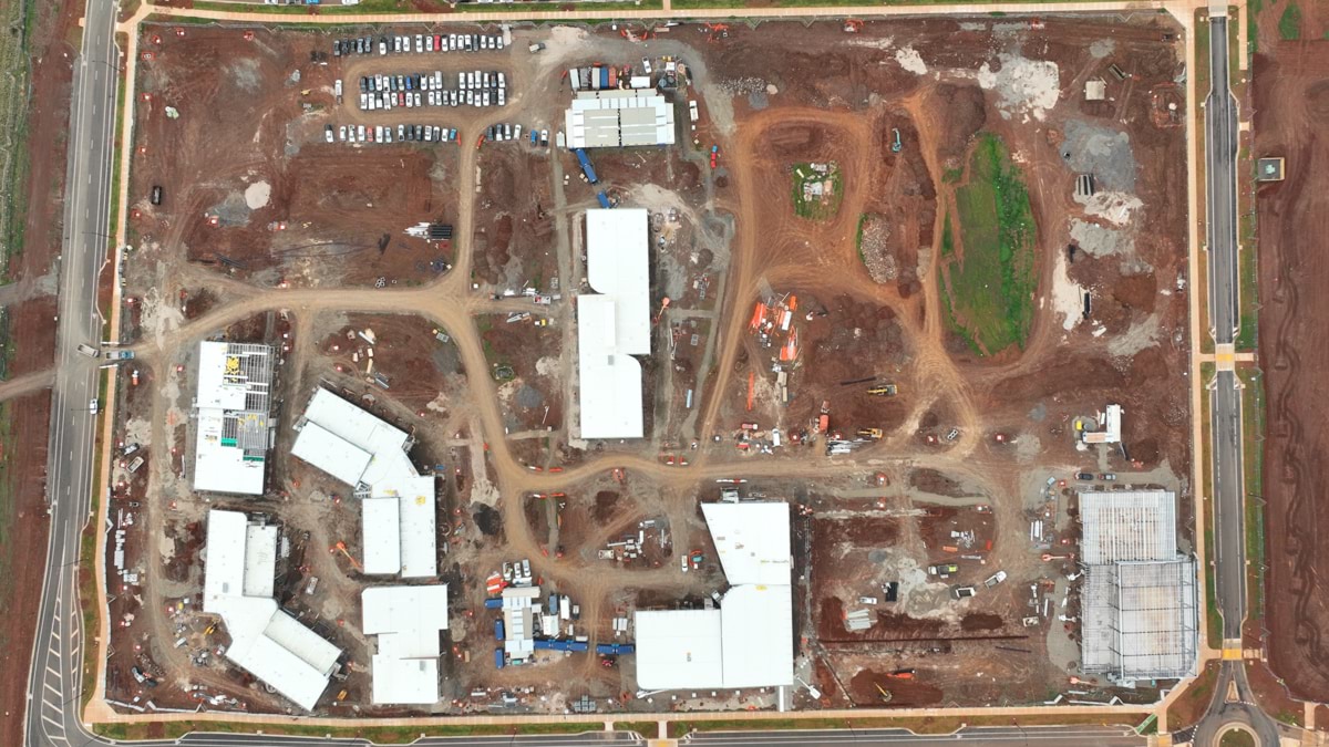 Yarrabing Secondary College - new school, Site progress - August 2023