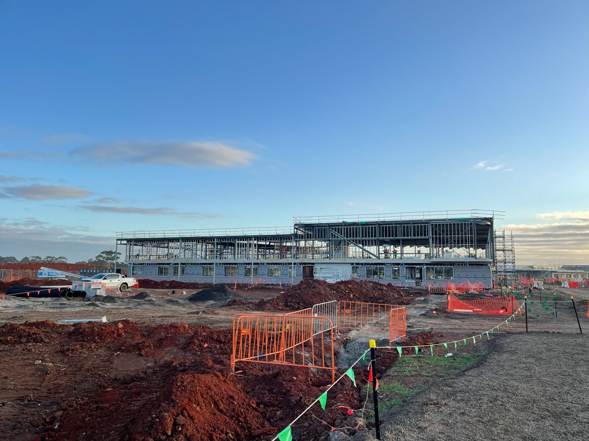 Yarrabing Secondary College - new school, Site progress - August 2023