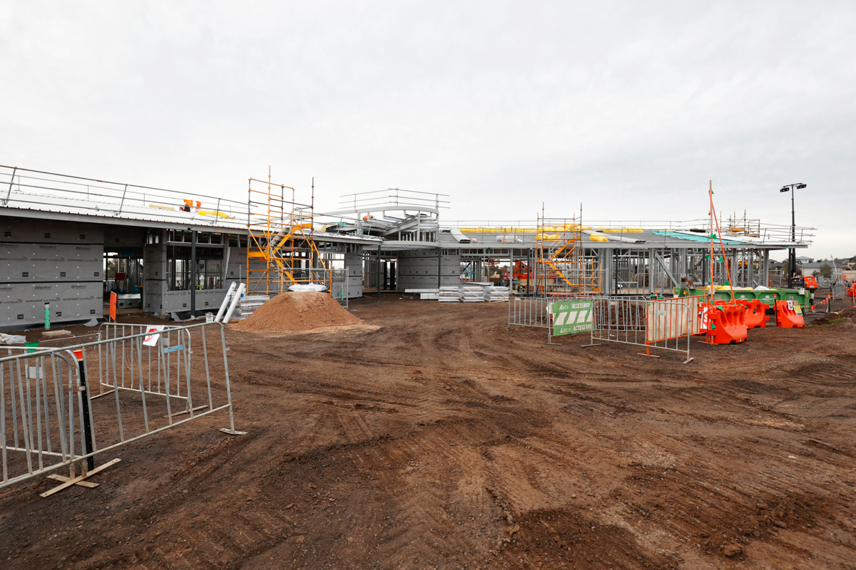 Nganboo Borron School - new school, Site progress - July 2023