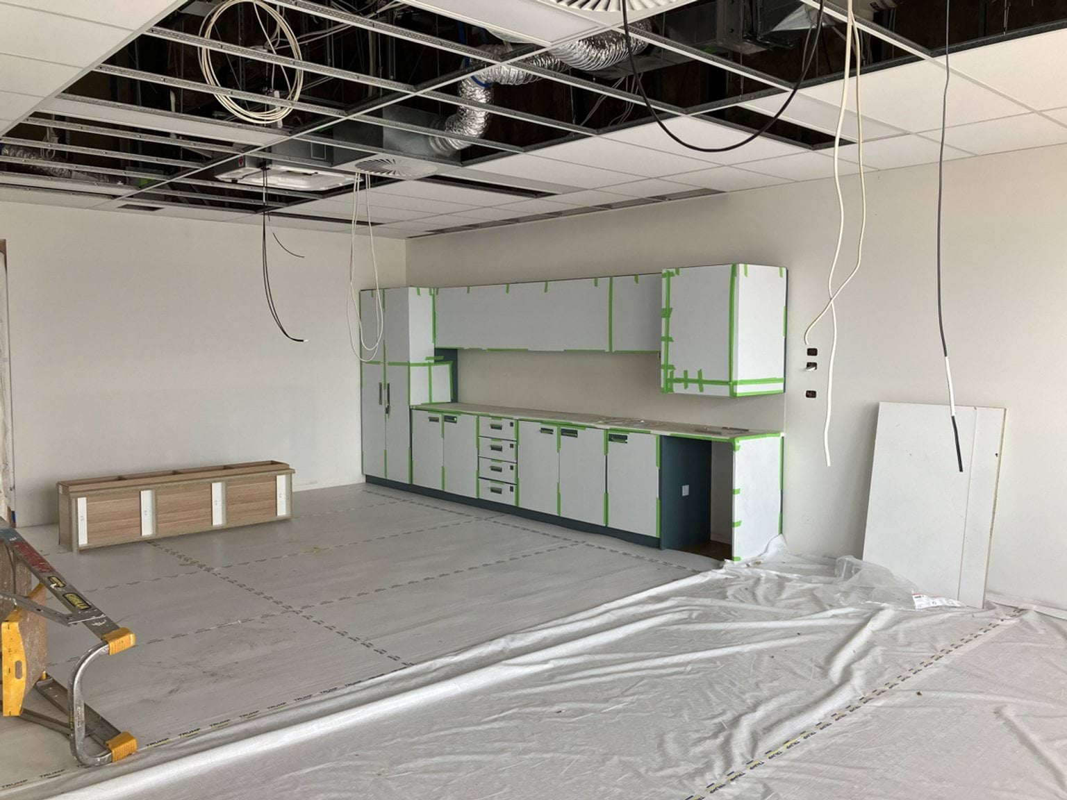 Dharra School - new school, Site progress - September 2023, learning neighbourhood (classrooms)