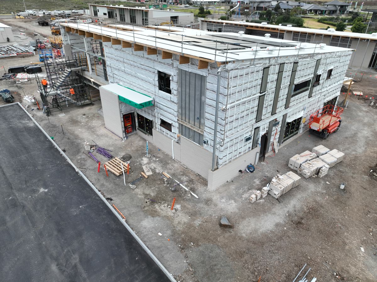 Laa Yulta Primary School Kindergarten - kindergarten on a school site, Site progress - August 2023