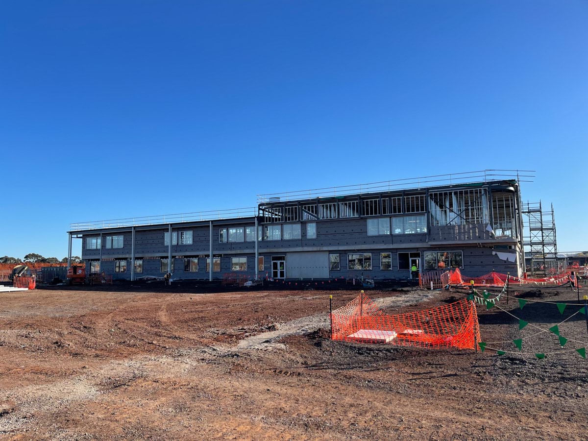 Yarrabing Secondary College - new school, Site progress - August 2023