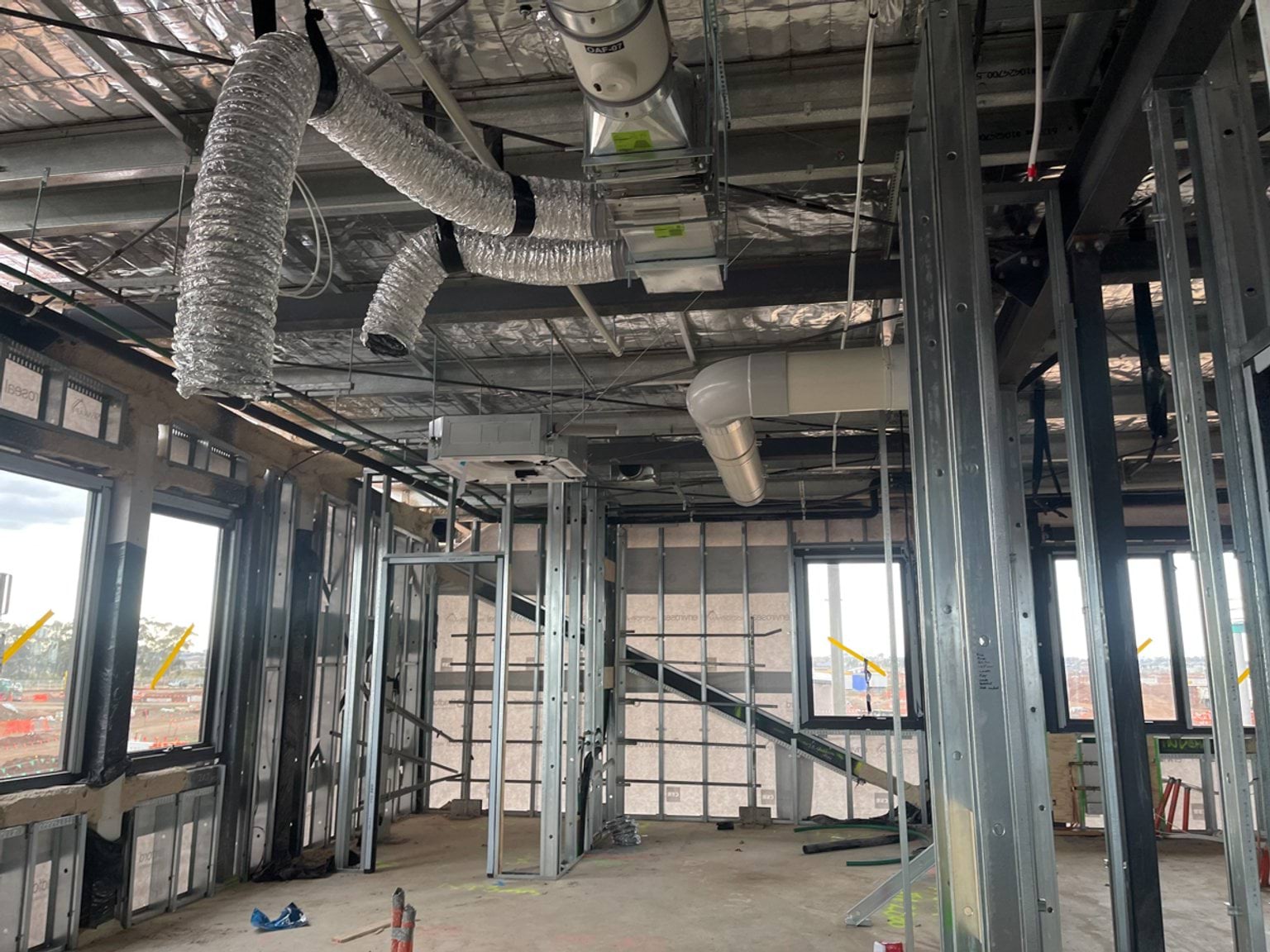 Yarrabing Secondary College - new school, Site progress - September 2023, design, arts, technology and science