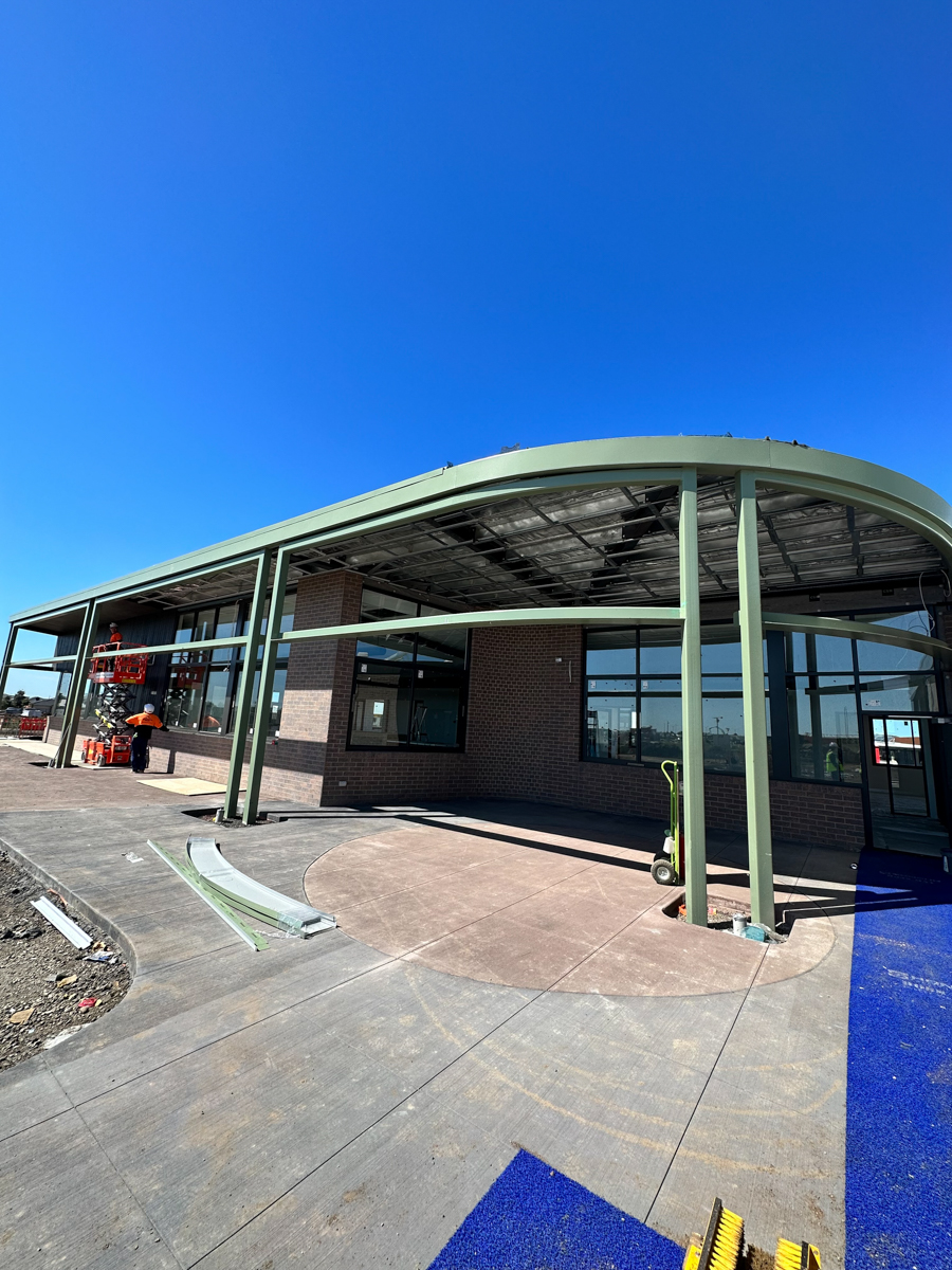 Walcom Ngarrwa Secondary College - new school, Site progress - October 2023, learning neighbourhood (classrooms)