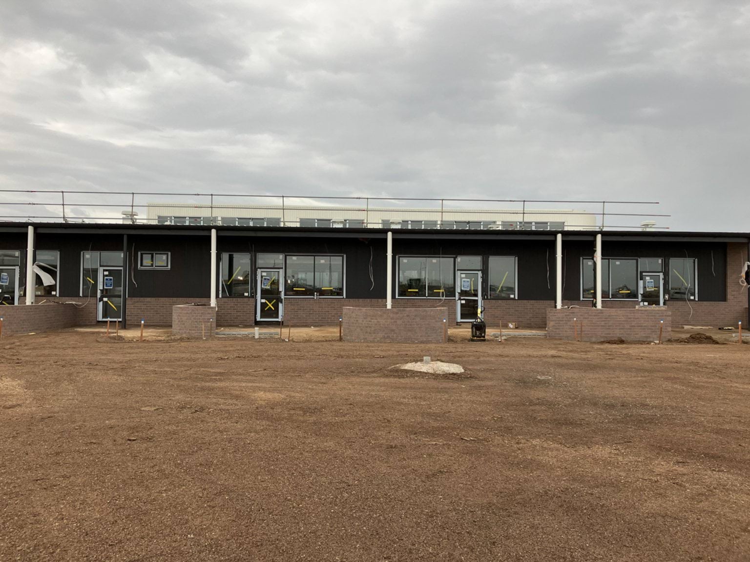 Dharra School - new school, Site progress - October 2023, learning neighbourhood (classrooms)