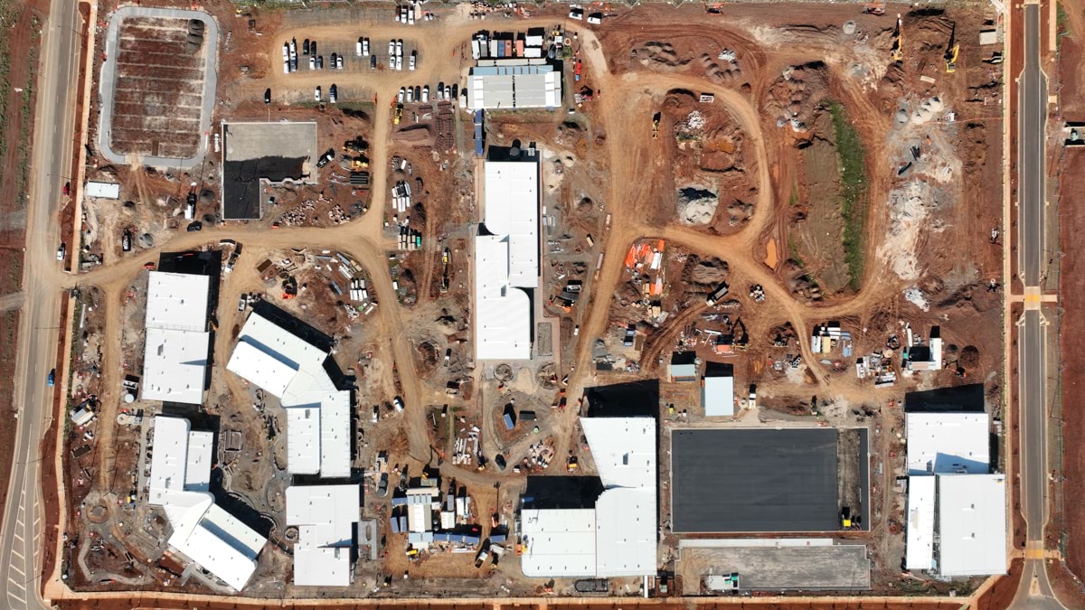 Yarrabing Secondary College - new school, Site progress - October 2023