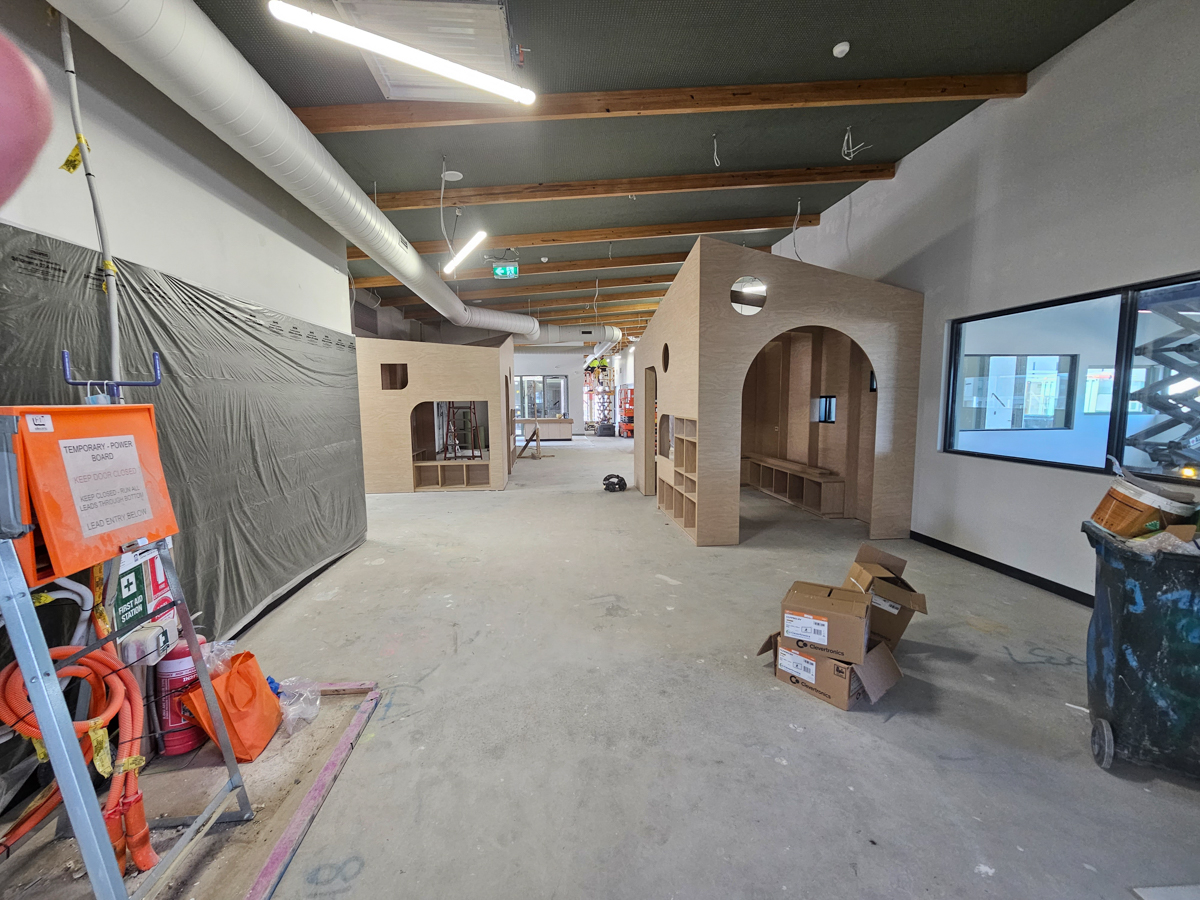 Banum Warrik Primary School - new school, Site progress - September 2023, learning neighbourhood (classrooms)