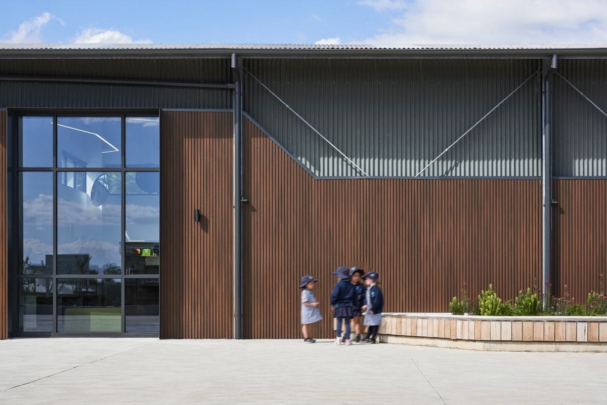 Skye Primary School - upgrade and modernisation, Completed project - gym and library hub