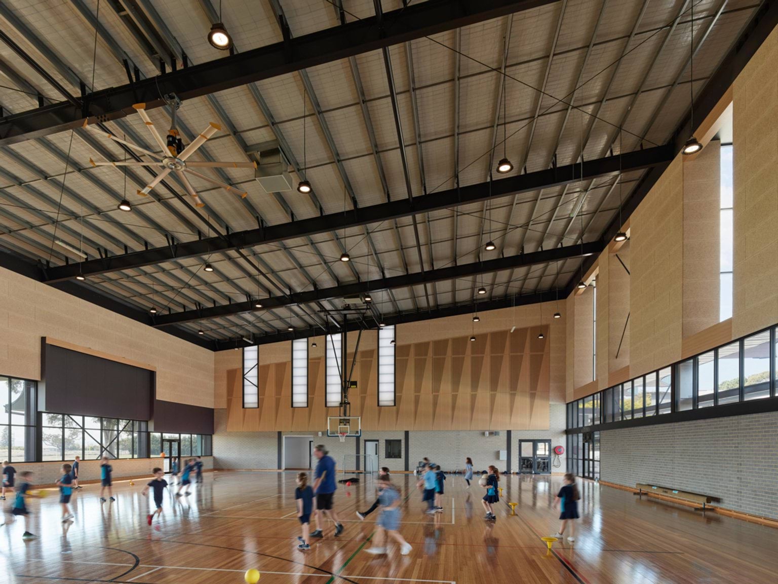 Skye Primary School - upgrade and modernisation, Completed project - gym and library hub