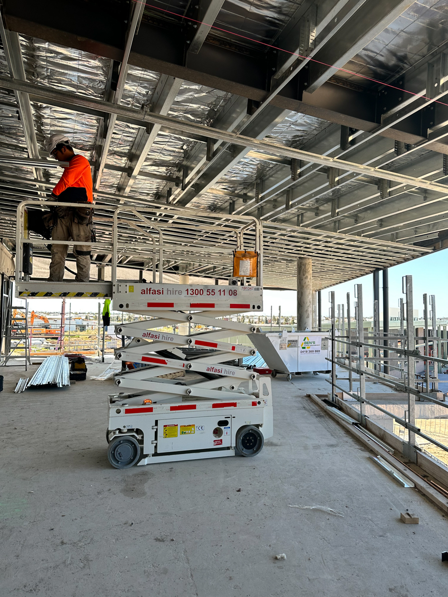 Walcom Ngarrwa Secondary College - new school, Site progress - October 2023, design, arts, technology and science building