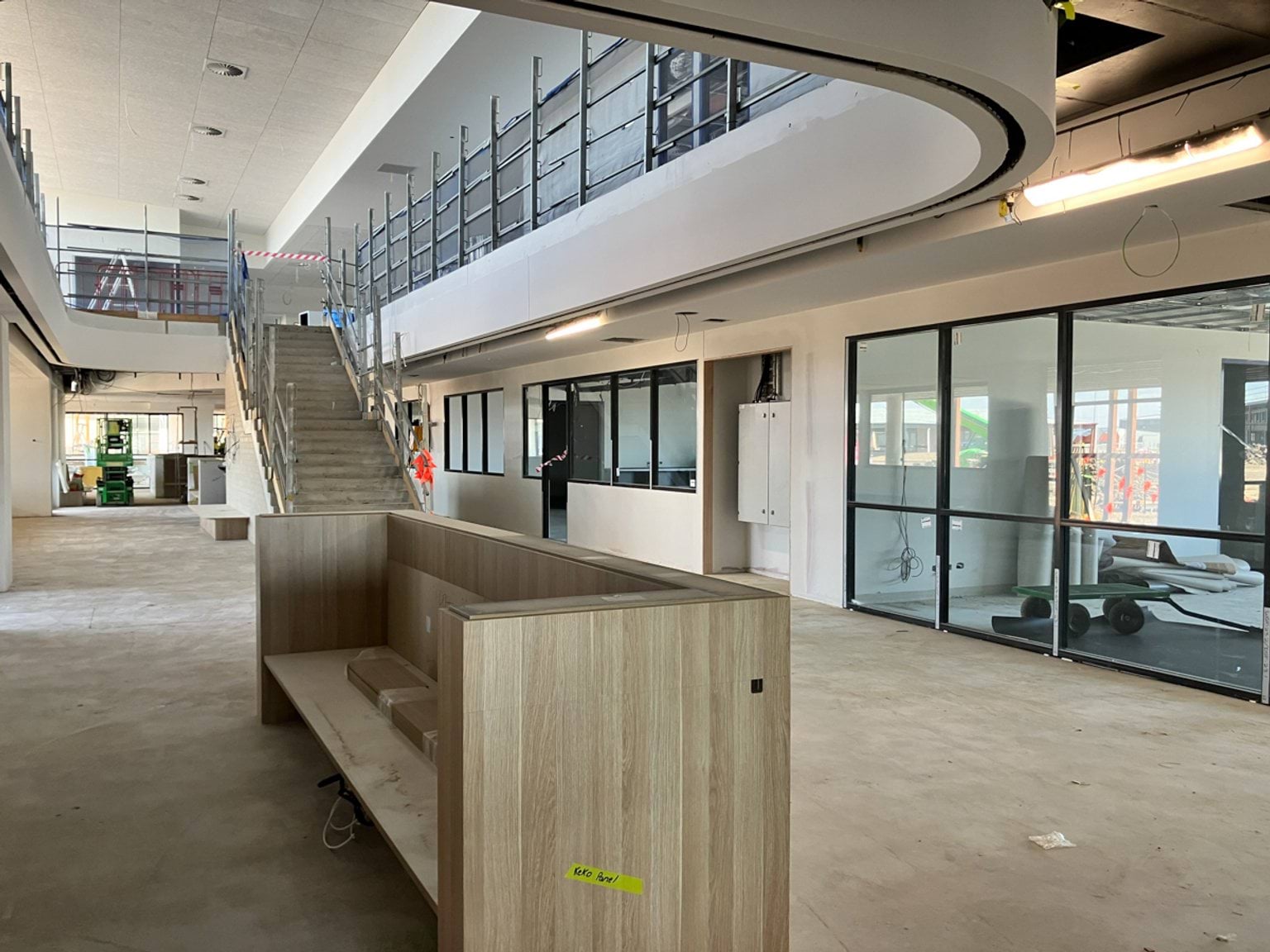 Brinbeal Secondary College - new school, Site progress - October 2023, science and technology building