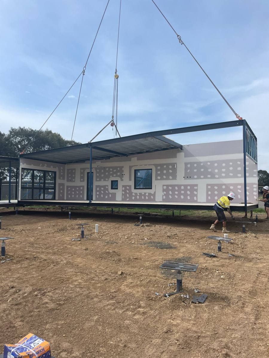 Napoleons Primary School Kindergarten (interim name) - kindergarten on a school site, Site progress - November 2023