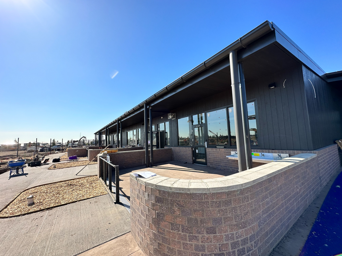 Nganboo Borron School - new school, Site progress - November 2023, learning neighbourhood (classrooms)