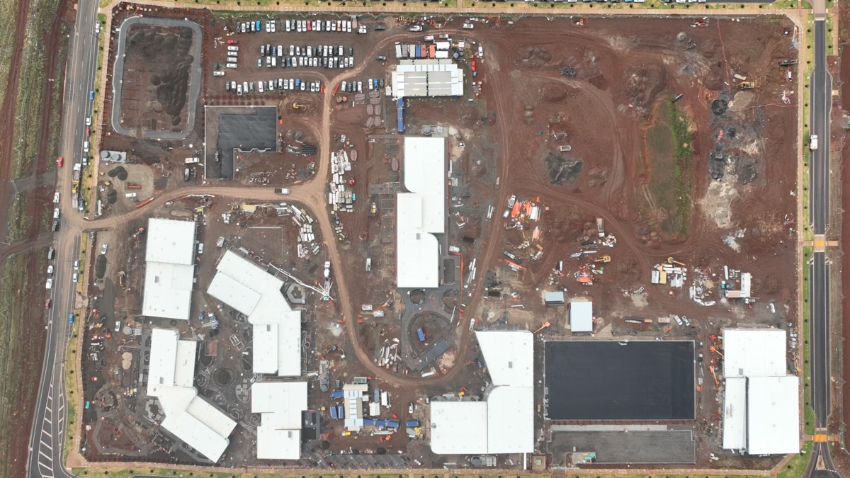 Yarrabing Secondary College - new school, Site progress - October 2023