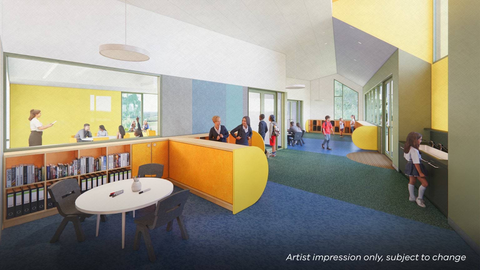 Doreen Primary School - upgrade and modernisation, Illustrated render - learning classroom