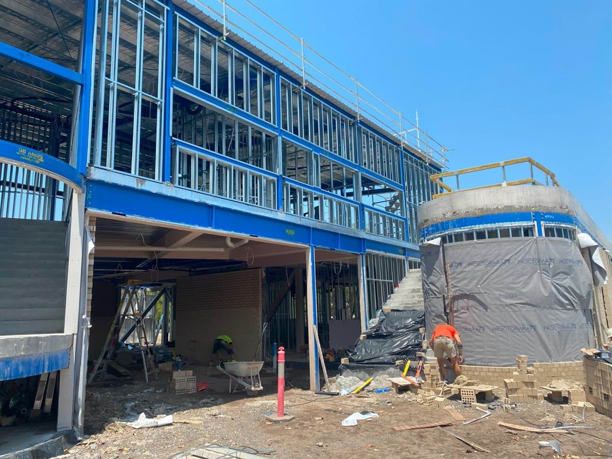 Hampton East School – Upgrade and Modernisation – Stage 1, Site progress - December 2023