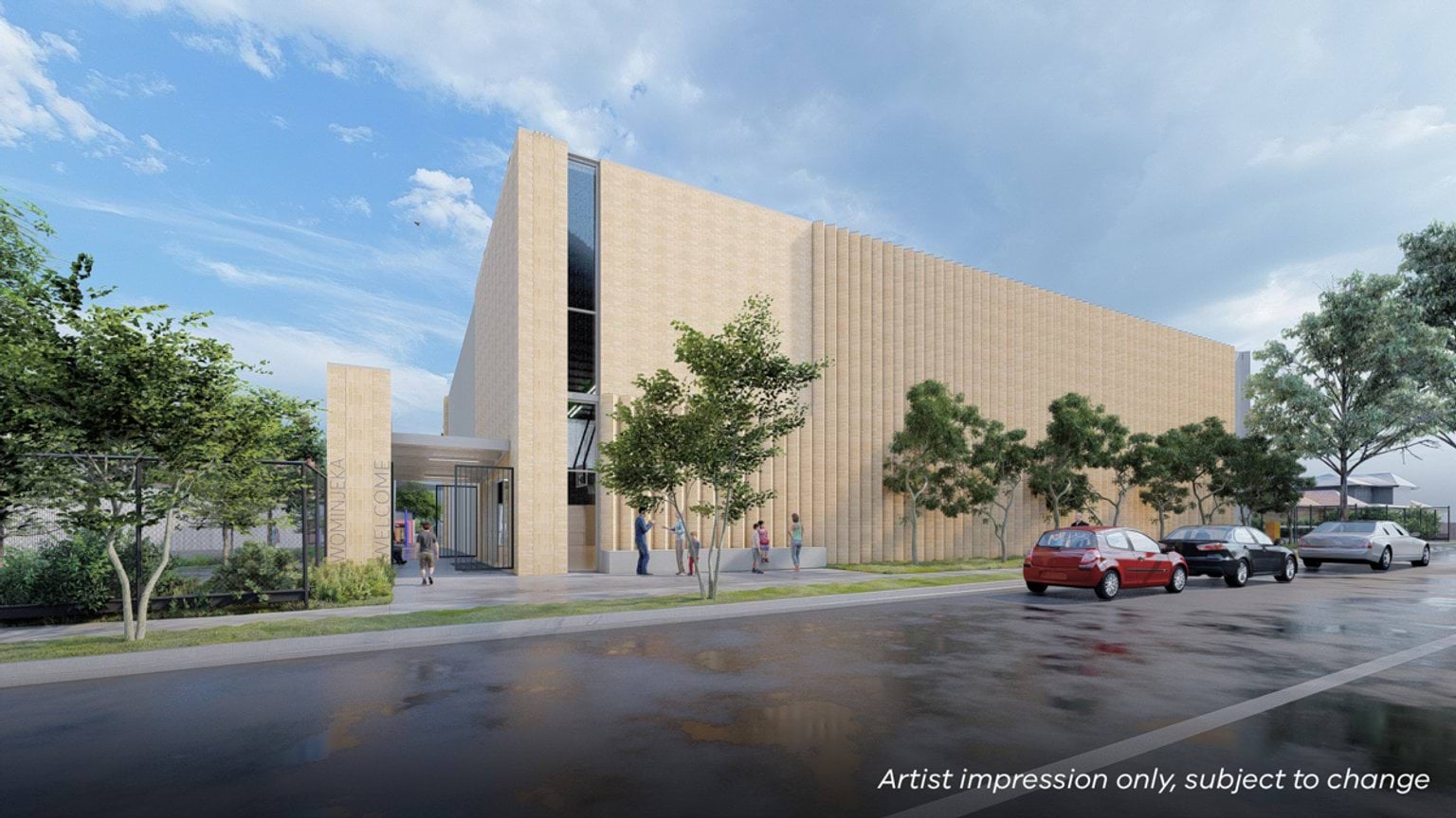 Pascoe Vale Primary School - upgrade and modernisation - gymnasium, Illustrated render
