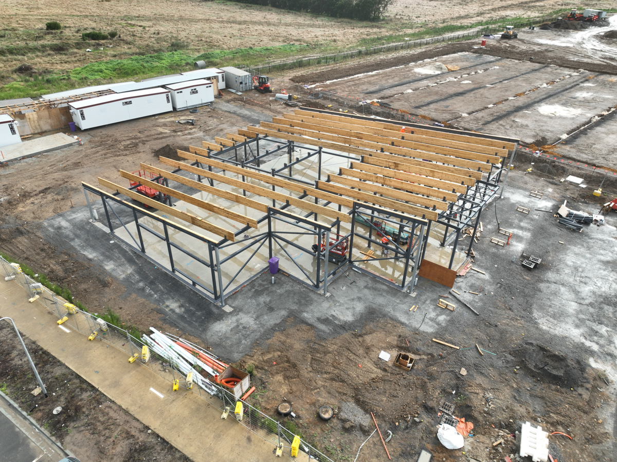 Topirum Primary School Kindergarten - kindergarten on a school site, site progress – January 2024