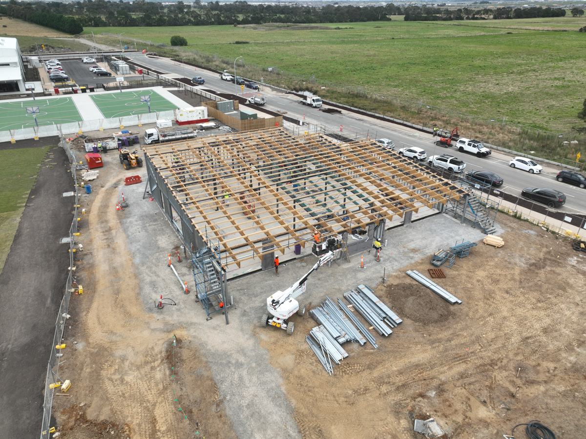 Topirum Primary School Kindergarten - kindergarten on a school site, site progress – February 2024