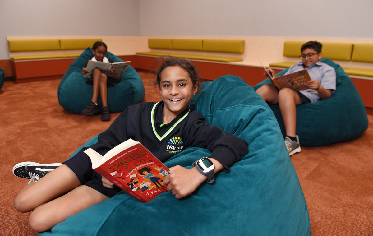 Warreen Primary School – official opening, students enjoying their learning space