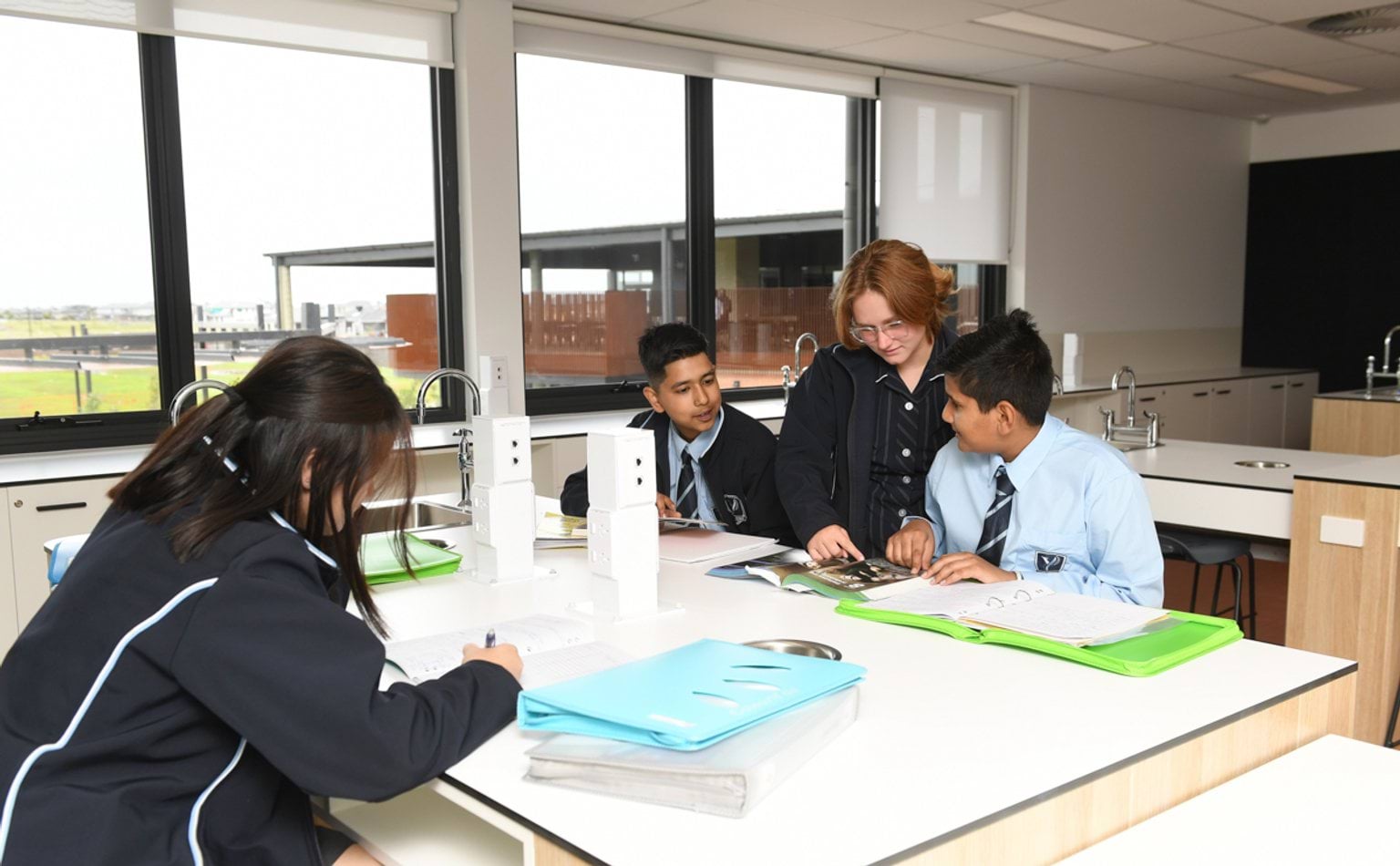 Yarrabing Secondary College – official opening, students in their learning space
