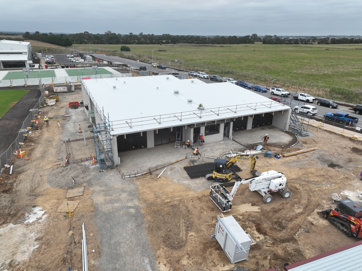 Topirum Primary School Kindergarten - kindergarten on a school site, site progress – February 2024