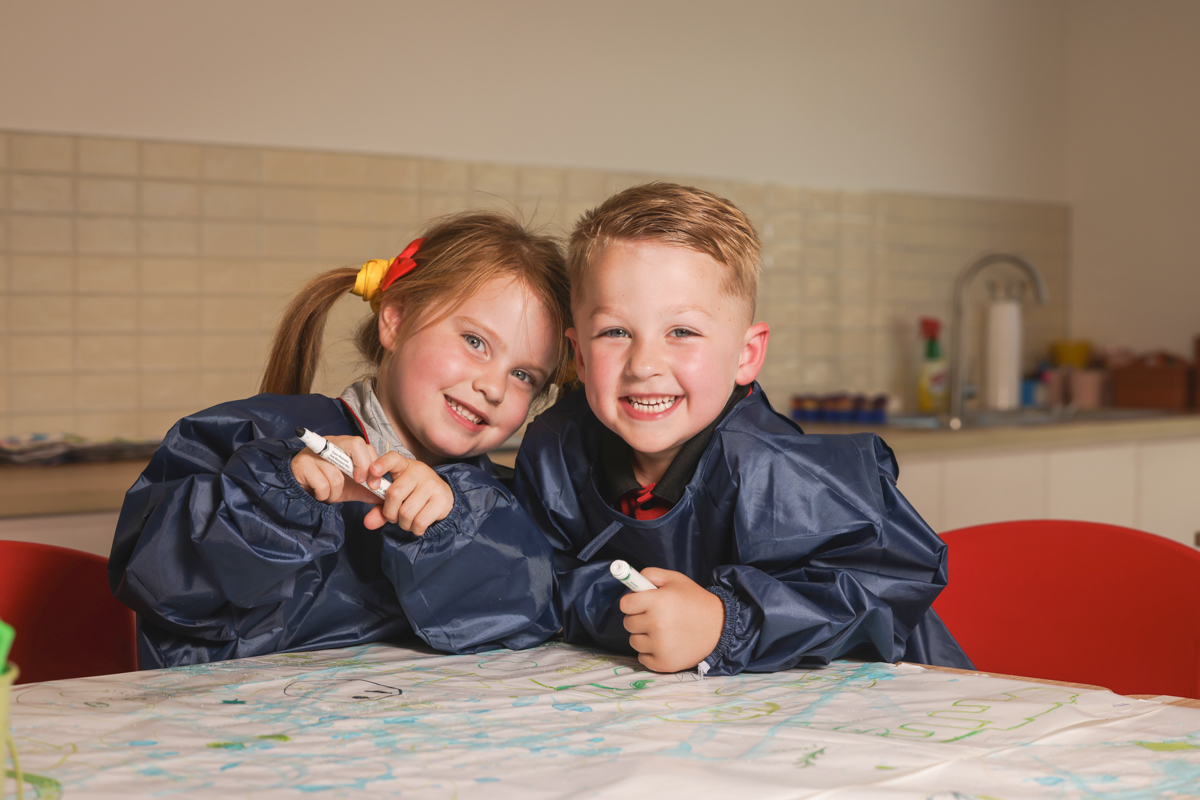 Kurmile Primary School – official opening, students enjoying their new school