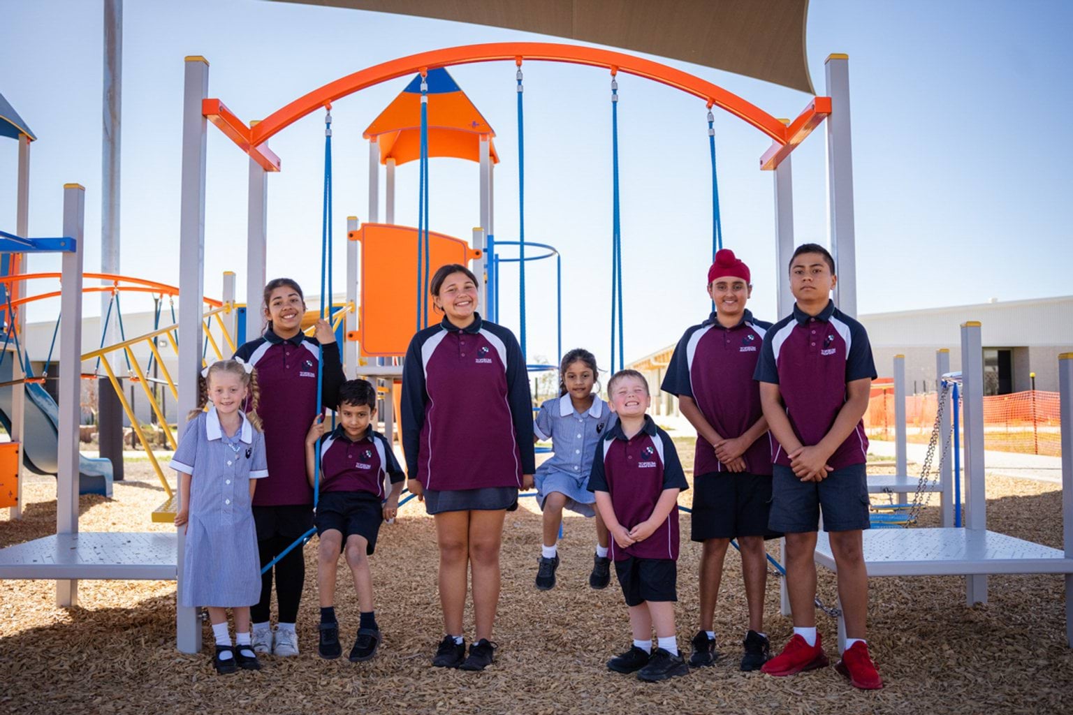 Topirum Primary School – official opening, students enjoying their play area