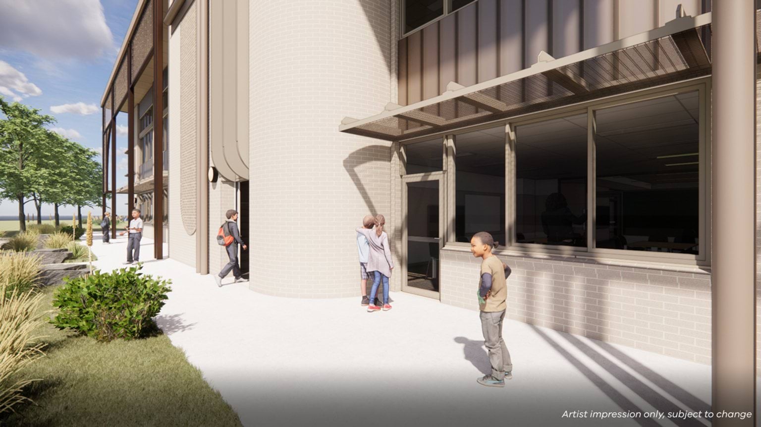 Aintree Primary School, New School – Expansion, illustrated render