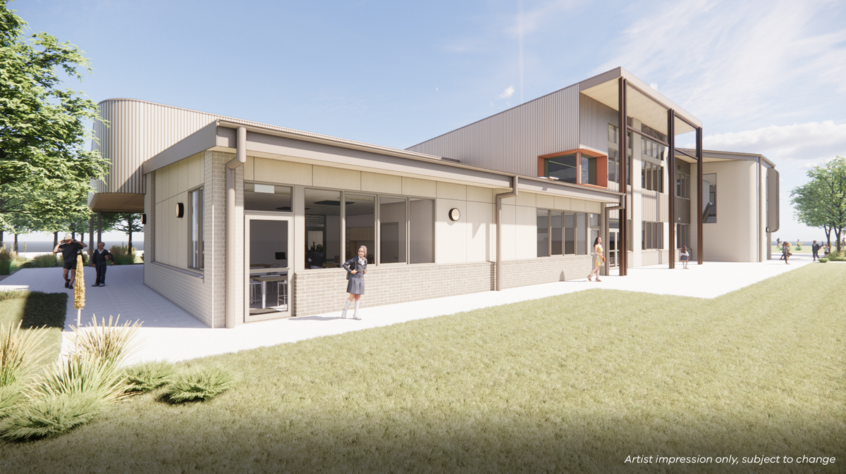 Aitken Hill Primary School, New School – Expansion, illustrated render