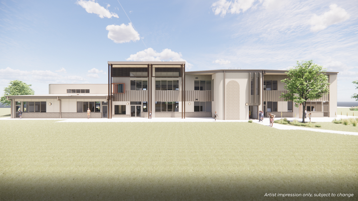 Aitken Hill Primary School, New School – Expansion, illustrated render