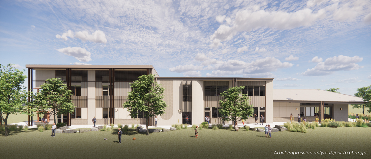 Aitken Hill Primary School, New School – Expansion, illustrated render