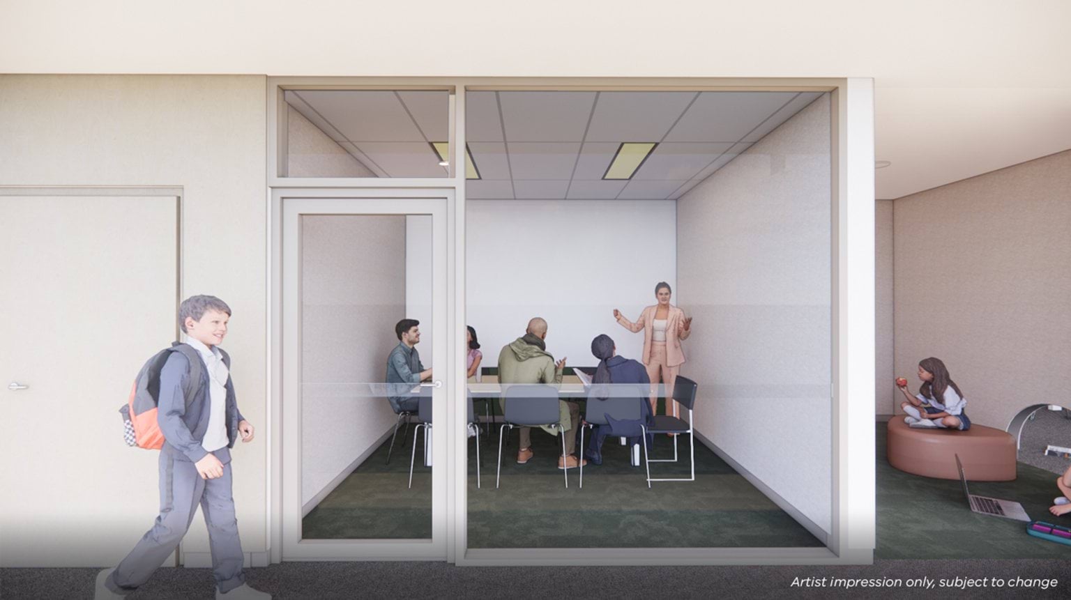 Aitken Hill Primary School, New School – Expansion, illustrated render