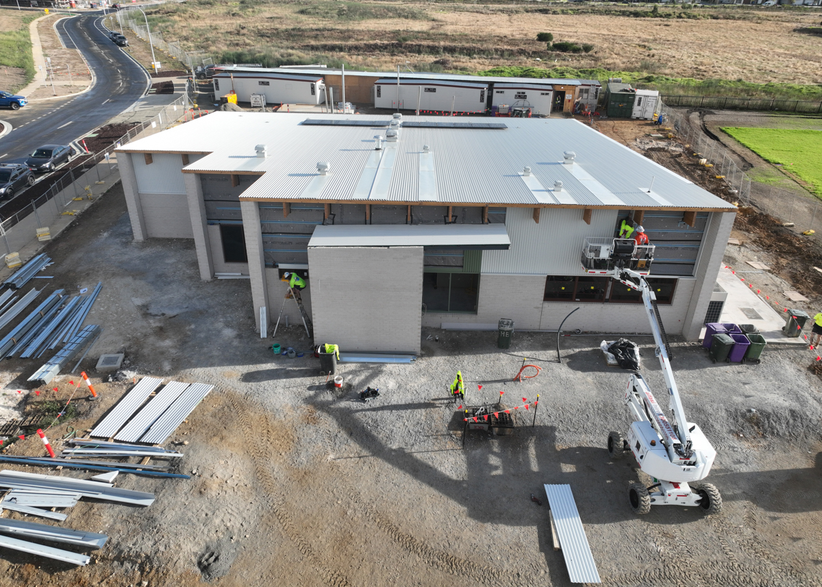 Topirum Primary School Kindergarten - kindergarten on a school site, site progress – March 2024