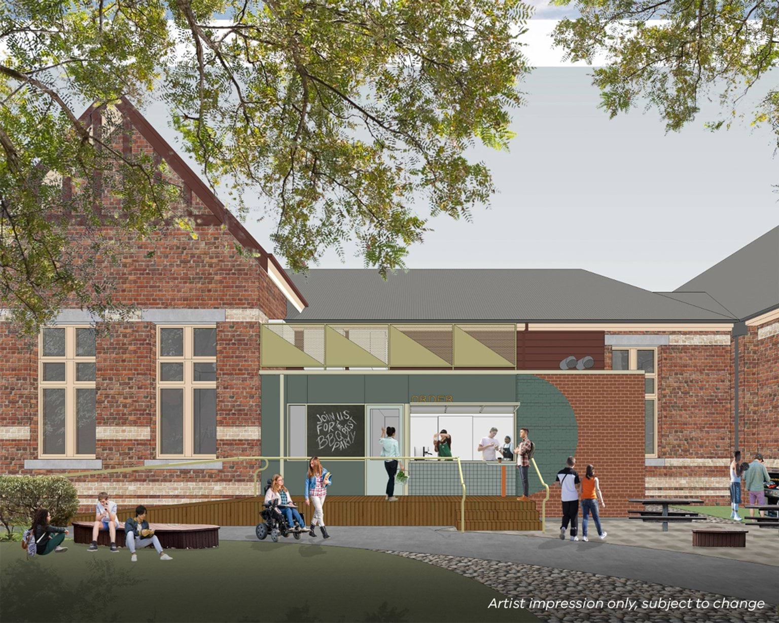Montague Continuing Education Centre – Upgrade and Modernisation, illustrated render