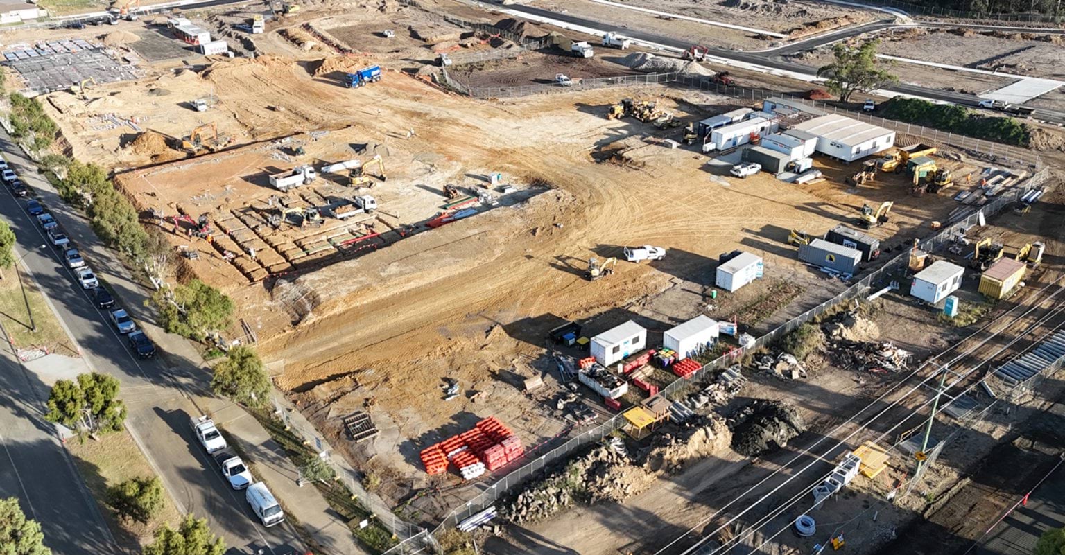 Pakenham North West Primary School (interim name) – new school, site progress – March 2024
