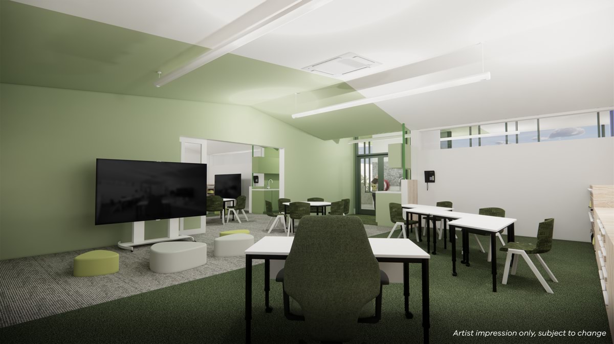 Naranga Special School – upgrade and modernisation, illustrated render