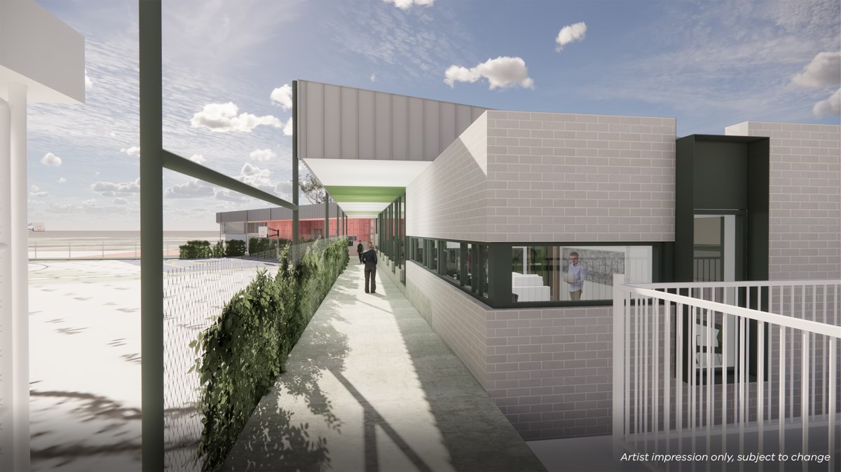 Naranga Special School – upgrade and modernisation, illustrated render